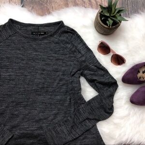 RAG & BONE Jean Long Sleeve Tee Heathered Gray G49